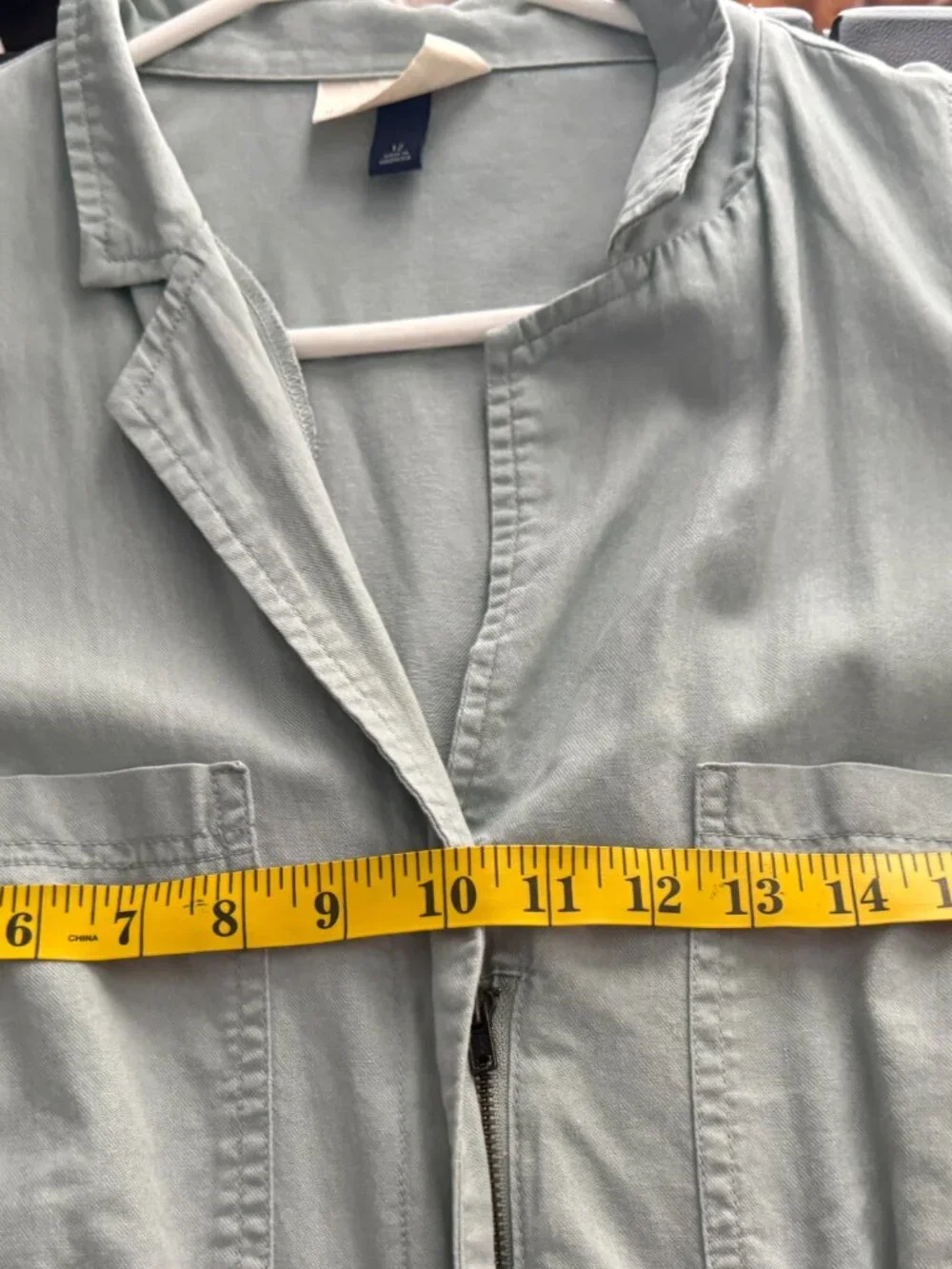 Universal Thread Women Short Sleeve Blue Baggy Cotton Blend Jumpsuit Size 12